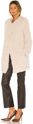 BB Dakota Soft Serve Drape Front Coat