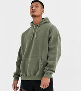 Thumbnail for your product : Reclaimed Vintage inspired oversized hoodie in green overdye