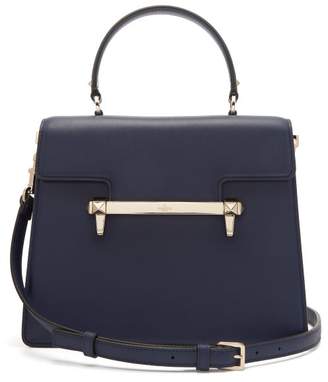 Valentino Uptown Leather Top Handle Bag - Womens - Navy