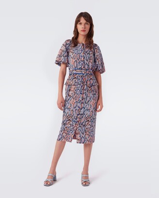 Diane von Furstenberg Grenada Utilitarian Midi Dress - ShopStyle