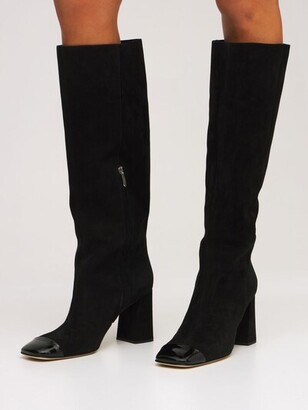 Sergio Rossi 90mm Sr Alicia Suede Tall Boots - ShopStyle