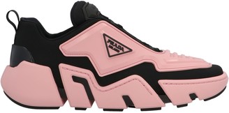 pink and white prada shoes