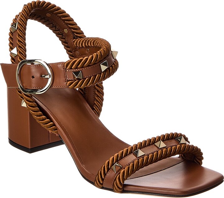 Valentino Rockstud 60 Leather Sandal