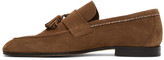 Thumbnail for your product : Paul Smith Brown Suede Hilton Loafers