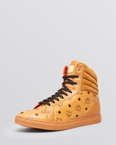 Thumbnail for your product : MCM High Top Sneakers - Logo