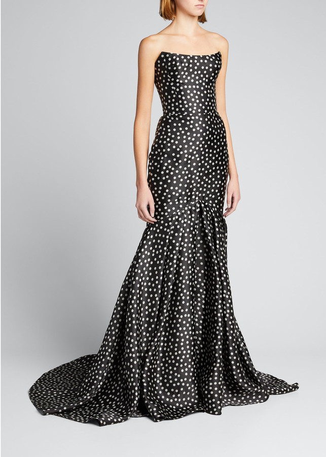 polka dot gown