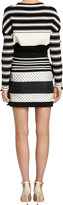 Thumbnail for your product : Ungaro Dot & Stripe Mini Skirt
