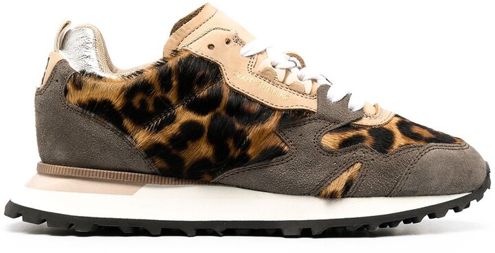 leopard running sneakers