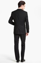 Thumbnail for your product : BOSS Jameson Slim Fit Diamond Weave French Cuff Tuxedo Shirt