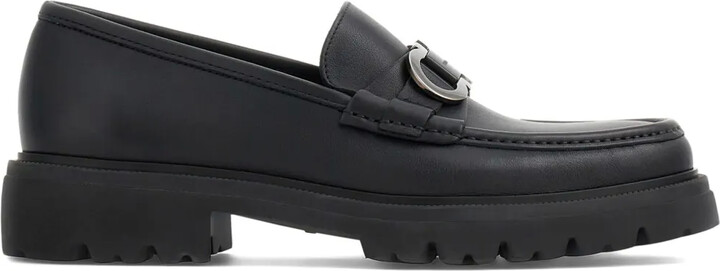 Ferragamo Gancini-buckle leather loafers