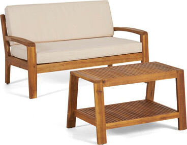 One Allium Way Outdoor Loveseat And Coffee Table Set