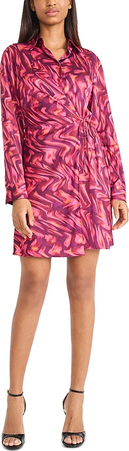 Donna Morgan Side Tie Shirt Dress