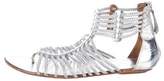 Thumbnail for your product : Aquazzura Leather Metallic Sandals