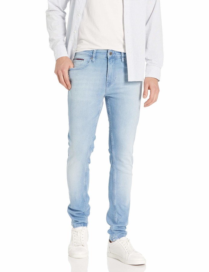 tommy hilfiger white jeans mens