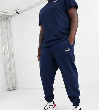 Puma PLUS Essentials skinny fit sweatpants in navy - ShopStyle Activewear  Pants