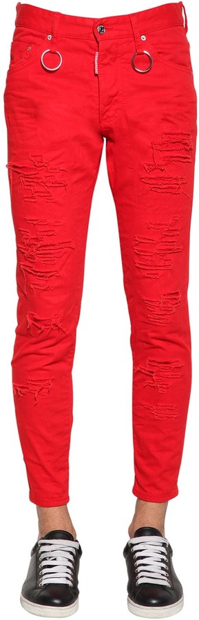 Mens Red Slim Fit Jean | Shop the world's largest collection of fashion |  ShopStyle UK