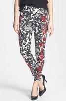 Thumbnail for your product : CJ by Cookie Johnson 'Wisdom' Embroidered Rose Print Skinny Ankle Jeans