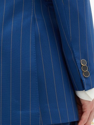 Giuliva Heritage Collection The Stella Pinstriped-wool Suit Jacket - Blue Stripe