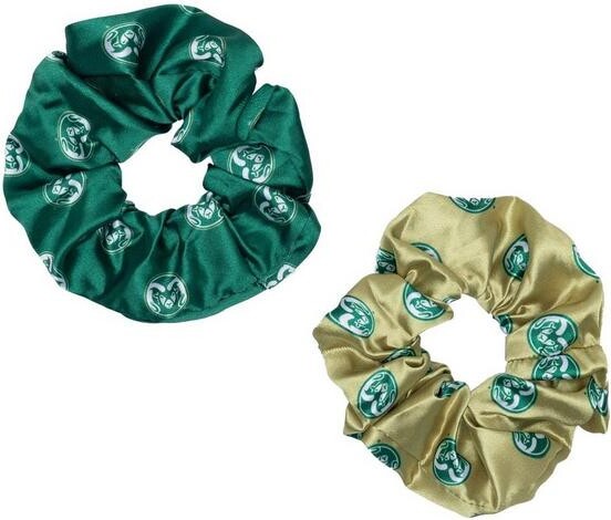 ZooZatZ Women's Colorado State Rams Luxe Scrunchie 2 Pack