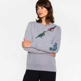 Thumbnail for your product : Paul Smith Women's Grey Cotton Sweatshirt With 'Bird' Print