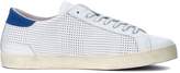 Thumbnail for your product : D.A.T.E Hill Low Pop White Pierced Leather Sneaker