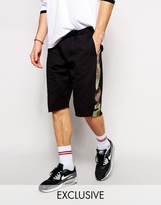 Thumbnail for your product : B.young Reclaimed Vintage Camo Side Panel Jersey Shorts