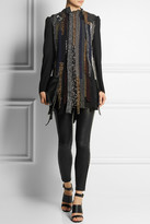 Thumbnail for your product : Junya Watanabe Patchwork georgette and tweed jacket