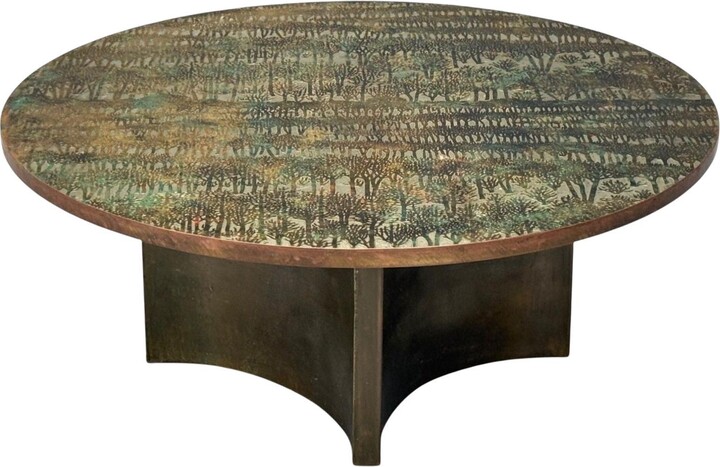 Philip and Kelvin LaVerne Philip & Kelvin Laverne, Bronze, Eternal Forest Coffee Table, Usa, 1960s