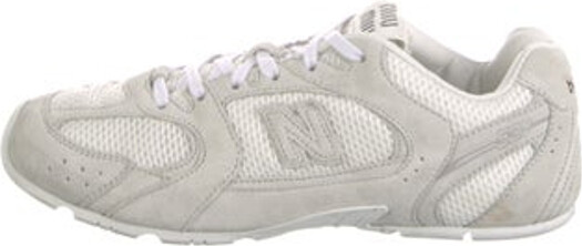 New Balance x Miu Miu 530Sl Low Top Sneakers White Suede Round-Toes with Mesh Accents Lace-Up Closure at Uppers Includes Additional Laces