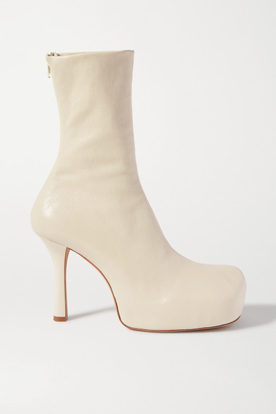 cream colored booties