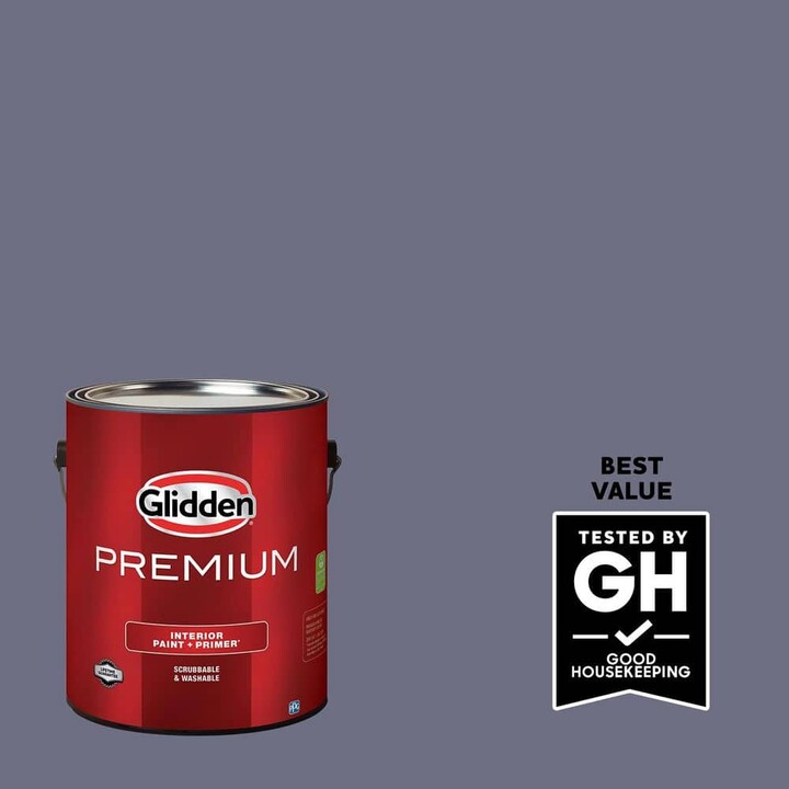 Glidden Premium 1 gal. PPG1171-6 Old Mill Blue Satin Interior Paint