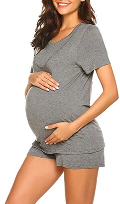 Savi Mom Lima Two-Piece Maternity/Nursing Pajamas