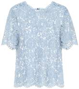 Thumbnail for your product : Valentino Cotton-blend lace top