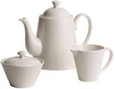 Thumbnail for your product : House of Fraser Belleek Living Ripple beverage pot, sugar and cream set