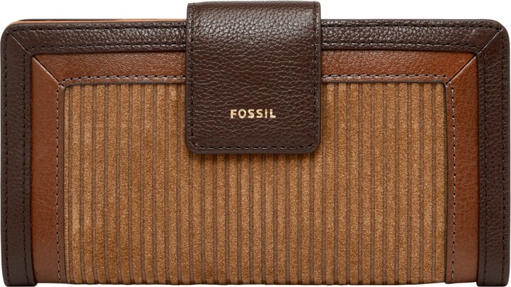 Leather Clutch Tab Clutch Wallet Fossil Purse Fossil Logan Tab