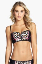 Thumbnail for your product : Juicy Couture 'Wildcat' Colorblock Underwire Longline Bikini Top