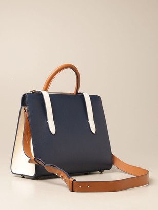 Strathberry Shoulder Bag Midi Tote Bag In Tricolor Leather