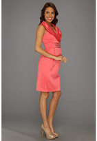 Thumbnail for your product : Eliza J Shawl Collar Shift Dress With Beaded Waist