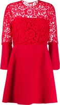 Thumbnail for your product : Valentino Garavani floral lace A-line minidress
