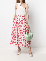 Thumbnail for your product : Boutique Moschino Graphic-Print Box-Pleat Skirt