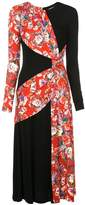 Thumbnail for your product : Prabal Gurung floral contrast long-sleeve dress