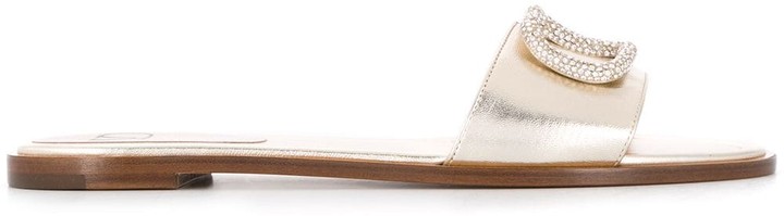 valentino crystal slides