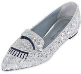Thumbnail for your product : Chiara Ferragni 20mm Sequined Flirting Eyes Loafers