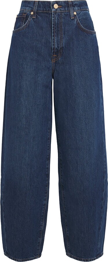 7 For All Mankind Twisted Bonnie Barrel-Leg Jeans