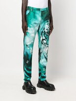 Thumbnail for your product : Roberto Cavalli Tiger-print straight-leg jeans