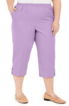 Alfred Dunner Plus Size Pull-On Capris