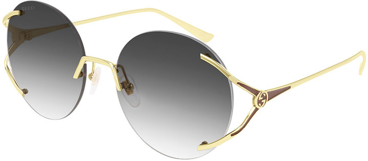 gucci rimless frames