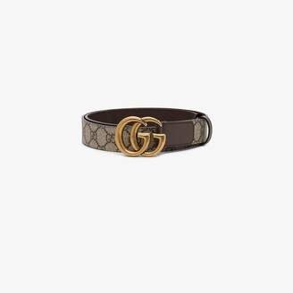 Gucci Brown GG Marmont Leather Belt