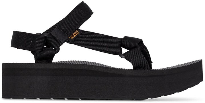 black platform tevas