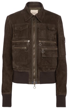 Tod's Suede bomber jacket